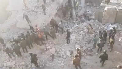 Building collapse in war-damaged Syria city kills 16