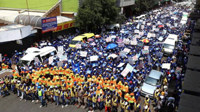 Hundreds protest South Africa energy crisis