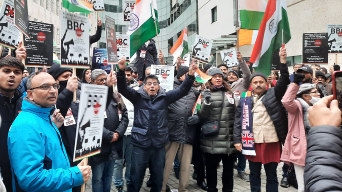 Indian diaspora in UK protests against BBC documentary on PM Modi