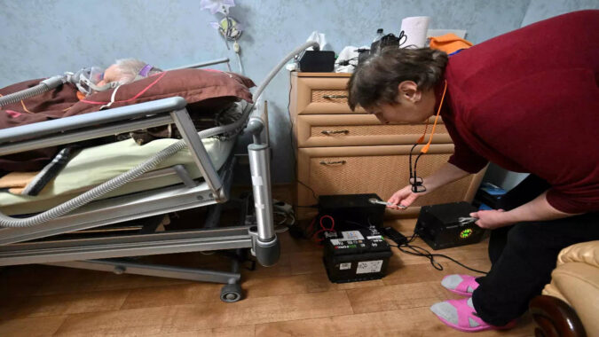 'Total torture': Sick Ukrainians gasp for oxygen amid blackouts