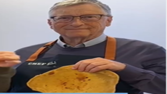 Bill Gates tries hand at making roti, draws PM Modi's praise