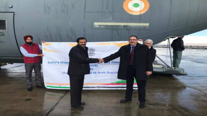 India hands over six tonnes of relief materials to earthquake-hit Syria