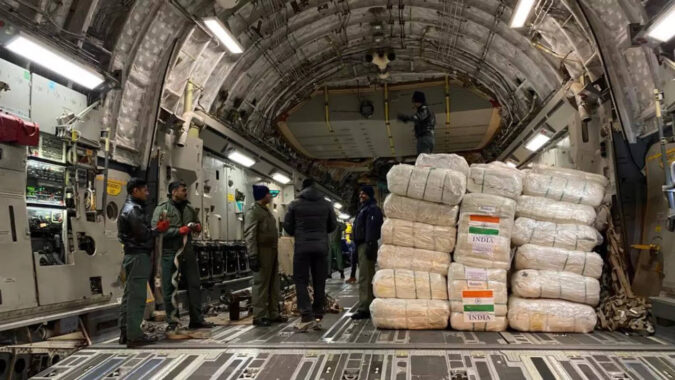 Syria: 7th Operation Dost flight reaches earthquake-hit Syria with over 23 tons of relief material