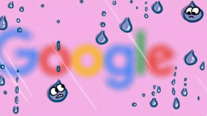 Valentine: 'Rain or shine, will you be mine?': Google doodle celebrates Valentine's Day