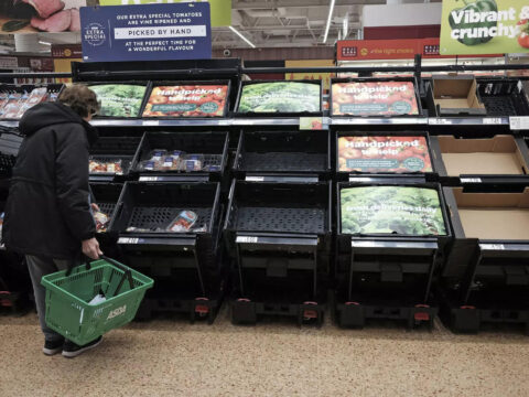 UK supermarkets impose purchase limit on fruit & veg amid shortage