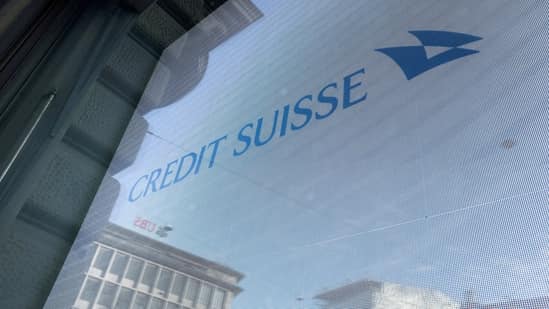 Logos of Swiss banks UBS and Credit Suisse are seen in Zurich, Switzerland.(REUTERS)