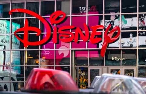 The logo of the Times Square Disney store is seen in Times Square, New York City, US. (File image)(REUTERS)