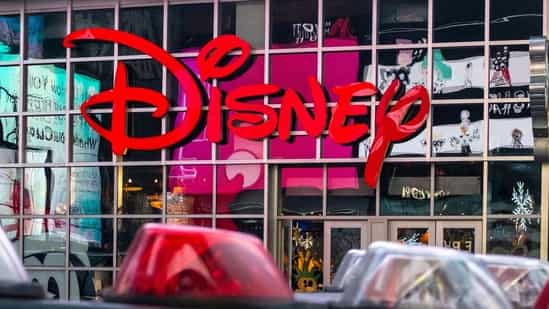 The logo of the Times Square Disney store is seen in Times Square, New York City, US. (File image)(REUTERS)