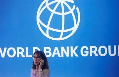 A logo of World Bank at the International Monetary Fund - World Bank Annual Meeting 2018.(REUTERS file)