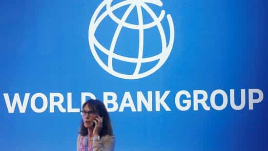 A logo of World Bank at the International Monetary Fund - World Bank Annual Meeting 2018.(REUTERS file)