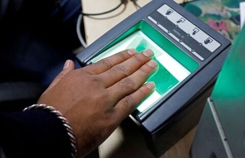 Aadhaar is a 12-digit number that links to the biometric and iris data of an individual, creating a unique identity.(Reuters)