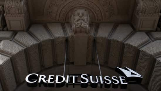 The front entrance of the headquarters of Swiss bank Credit Suisse in Zurich.(AFP)