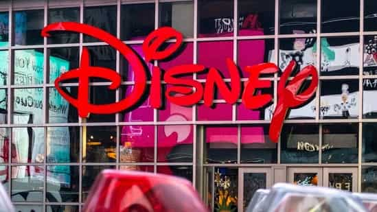 The logo of the Times Square Disney store is seen in Times Square, New York City, US. (File image)(REUTERS)