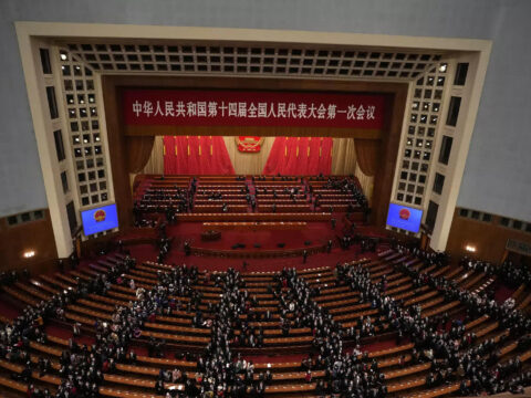 China opens parliament, setting modest growth target of about 5%