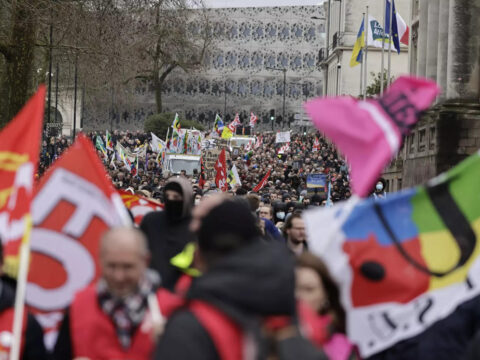 Emmanuel Macron's pension plan advances despite strikes across France