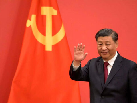 Chinese leader Xi Jinping arrives in Moscow to meet with Russian President Vladimir Putin