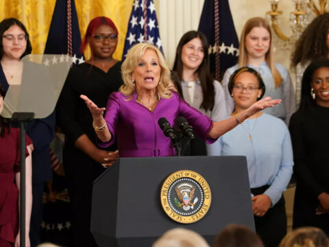 Biden: US first lady Jill Biden: It's time for men to step up for women's rights