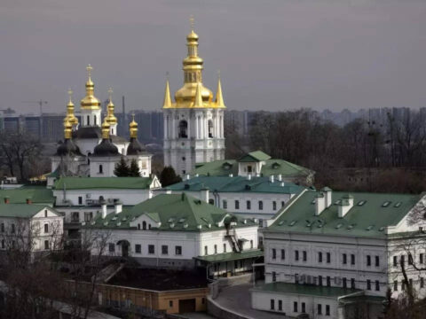 Tensions on the rise at revered Kyiv monastery complex