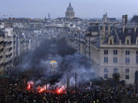 New protests against Macron and his pension bill amid warnings of violence