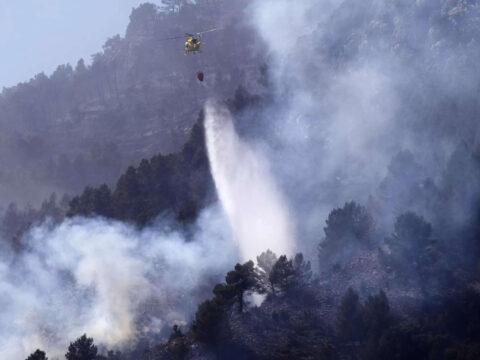 Climate change helps breed springtime wildfires in Spain