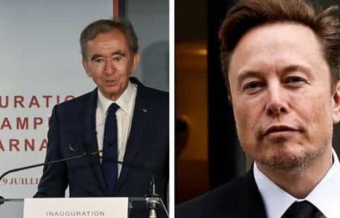 Bernard Arnault and Elon Musk.