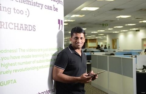 Byju Raveendran, the founder and chief executive of edtech major Byju’s, (HT File Photo)