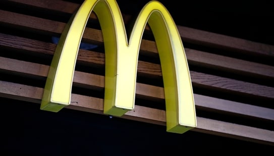 A logo of US burger chain McDonalds. (AFP)