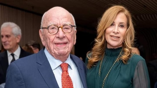 Rupert Murdoch and Ann Lesley Smith. (Twitter)