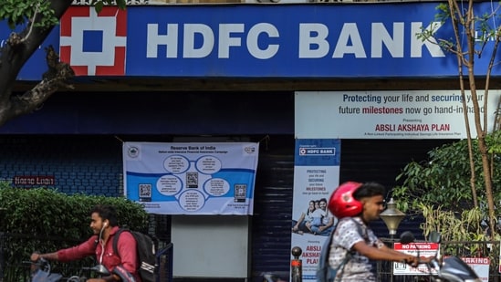 A HDFC Bank Ltd. branch in Mumbai, India, on Friday, April 14. (Bloomberg)