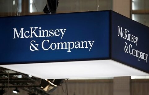 FILE PHOTO: The logo of consulting firm McKinsey and Company.(REUTERS)