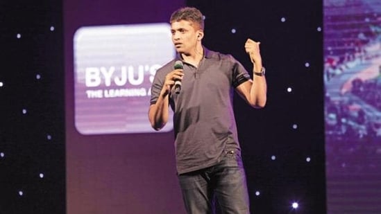 Byju Raveendran of Think and Learn Pvt. Ltd that runs edutech start-up Byju’s. Chan Zuckerberg Initiative has also invested in the education technology firm.(Livemint)