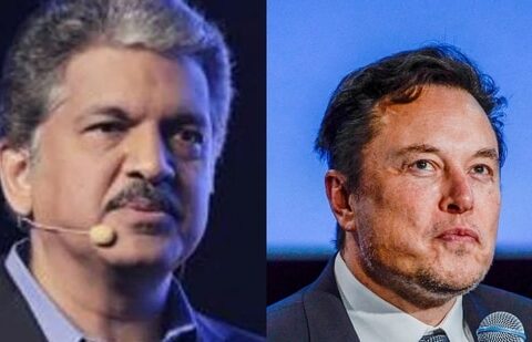 Anand Mahindra (L) and Elon Musk. (File)