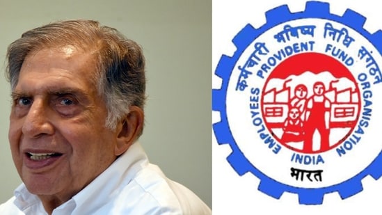 Ratan Tata and EPF logo.(Agencies)