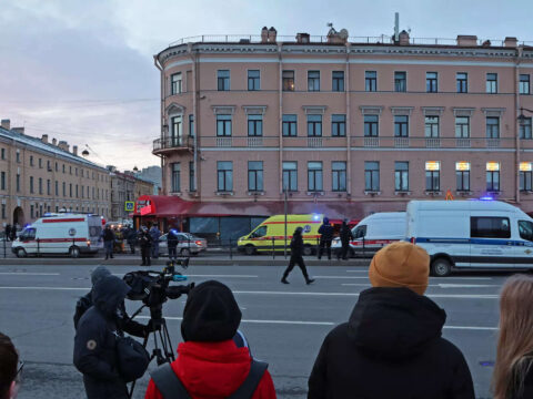 Explosion in Russian cafe kills prominent military blogger, injures over dozen