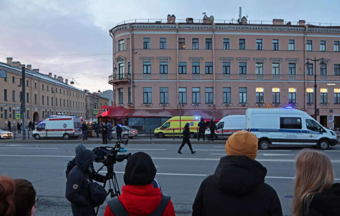 Explosion in Russian cafe kills prominent military blogger, injures over dozen