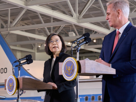 Taiwan: US House leader and Taiwan president meet as China protests