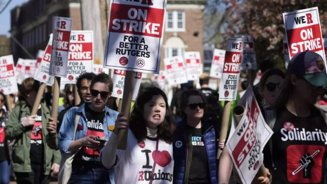 Strike At New Jersey'S Flagship University: Thousands of Rutgers faculty go on unprecedented strike