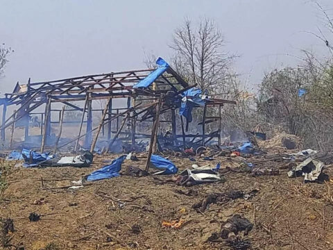 Myanmar: 100 feared killed in airstrike on Myanmar village