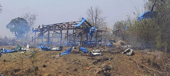 Myanmar: 100 feared killed in airstrike on Myanmar village