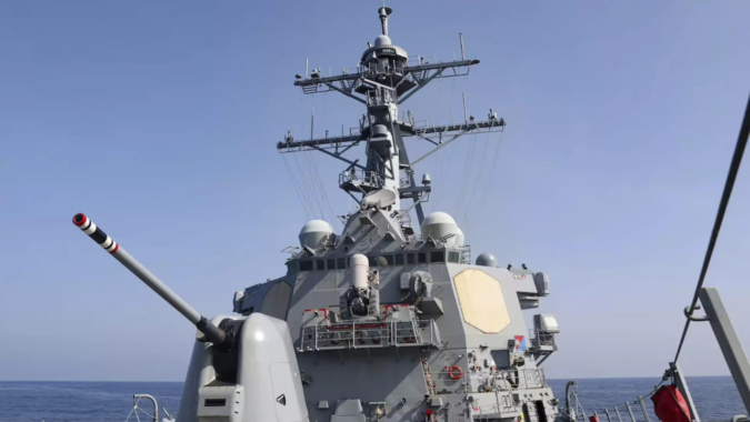 Taiwan: US warship sails through Taiwan Strait following China war games