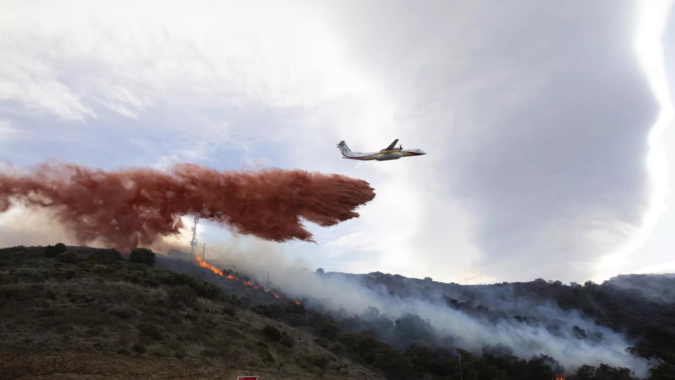 France: Firefighters battle France's 1st major forest blaze of 2023