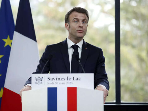 French President Emmanuel Macron defends pension reform, 'regrets' no consensus