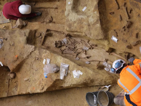 Paris: Ancient necropolis unearthed next to busy Paris train station