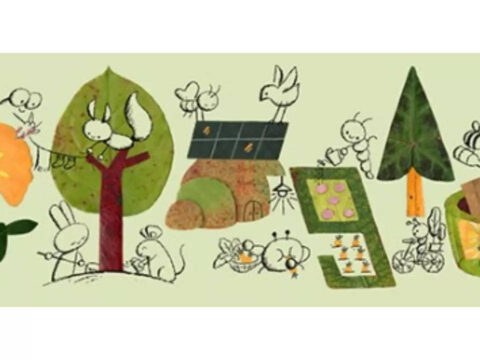 Google: Google celebrates Earth Day with doodle on climate change