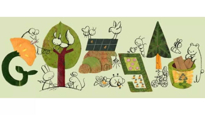 Google: Google celebrates Earth Day with doodle on climate change