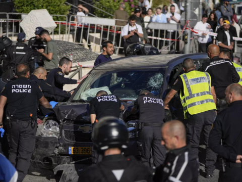 Jerusalem: Police say 5 wounded in ramming attack near Jerusalem market