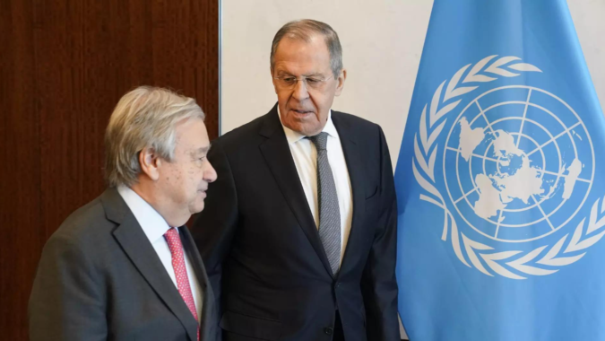 UN chief and West berate Russia's top diplomat over Ukraine