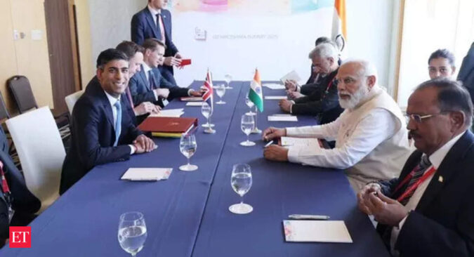 fta: PM Modi and his British counterpart Sunak agree to work towards 'ambitious' FTA during talks in Japan