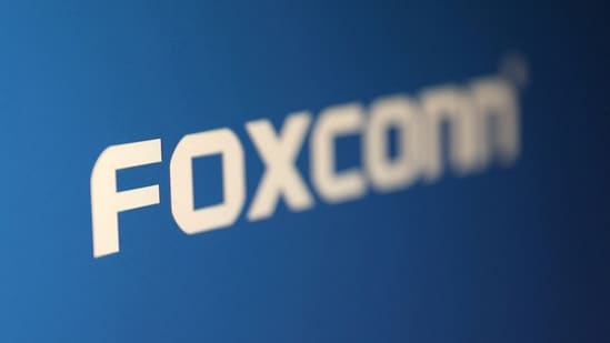 The Foxconn logo is seen in this illustration taken on May 2, 2023. (REUTERS)