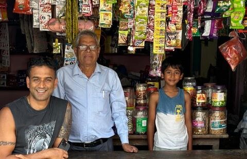 Zerodha CEO Nithin Kamath with father-in-law Shivaji Patil. (LinkedIn)